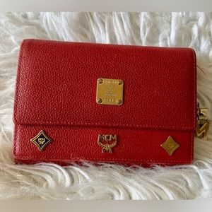 MCM Double Flap Trifold Wallet